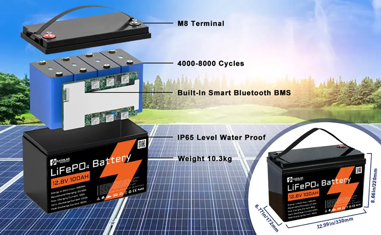 FOYASOLAR LiFePO4 12dlq